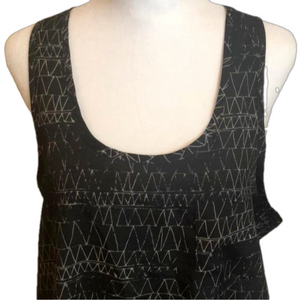 COLLECTIVR CONCEPTS Black Print Tank Top Size M